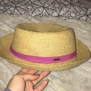 Women’s Nine West Woven Boater Hat